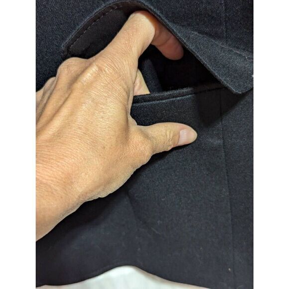 Pendleton Women's Black Solid Traditional Style Wool Fully Lined Blazer Size 14 - Picture 3 of 5